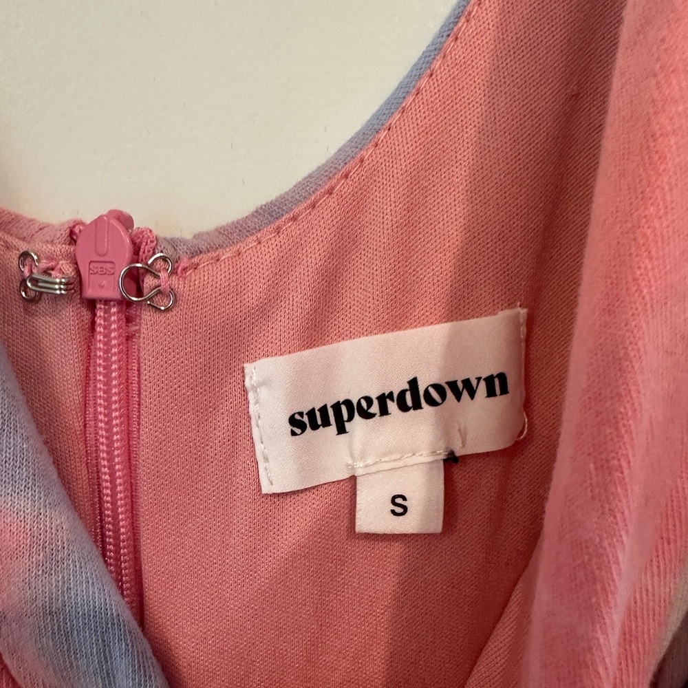 SUPERDOWN Georgie Ruched Mini Dress in Pink Multi
 from Revolve - Picture 6 of 6